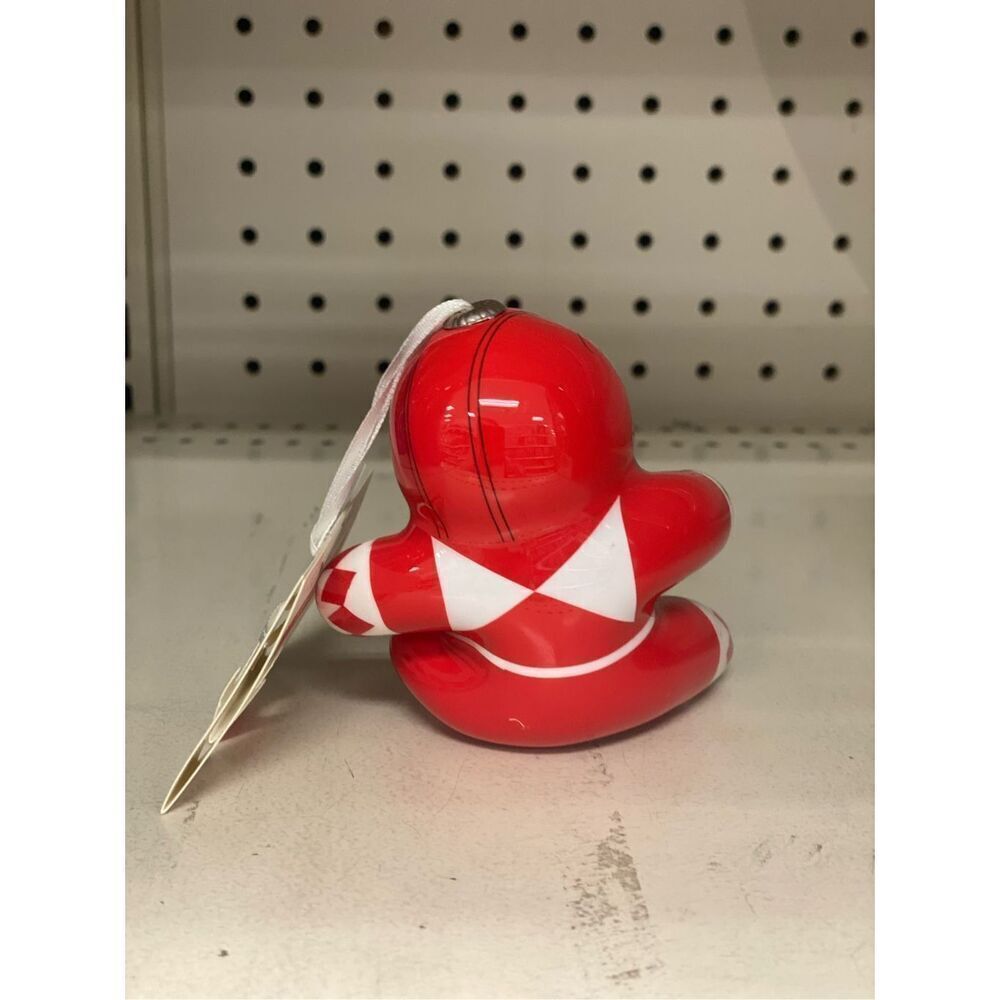Hallmark Power Rangers Red Ranger (Jason) Decoupage Christmas Ornament - Picture 2 of 3
